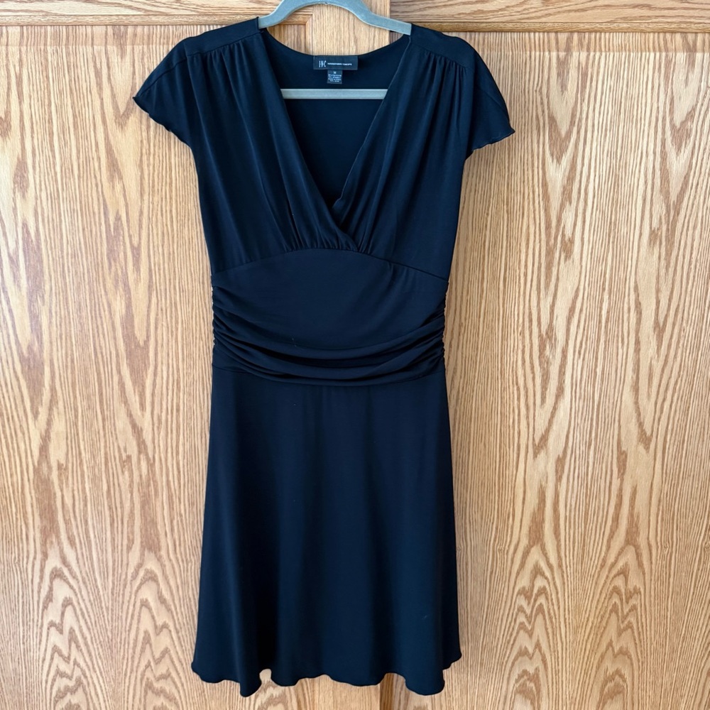 INC International Concepts Elegant Black Midi Dress